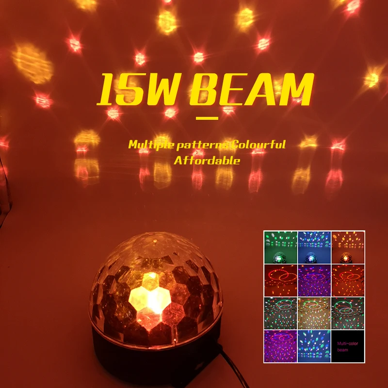 YA Yao Mini RGBW 15W KTV Crystal Magic Ball Led Stage Lamp DJ Disco Laser Light Party Lights Sound Club Christmas Lights
YA Yao Mini RGBW 15W KTV Crystal Magic Ball Led Stage Lamp DJ Disco Laser Light Party Lights Sound Club Christmas Lights
