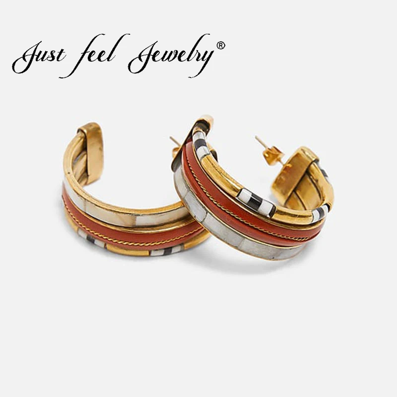 JUST FEEL New 2019 Irregular Round Hoop Earrings For Women Big Geometric Metal Maxi Statement Hoops Earring Fashion Za Jewelry
JUST FEEL New 2019 Irregular Round Hoop Earrings For Women Big Geometric Metal Maxi Statement Hoops Earring Fashion Za Jewelry