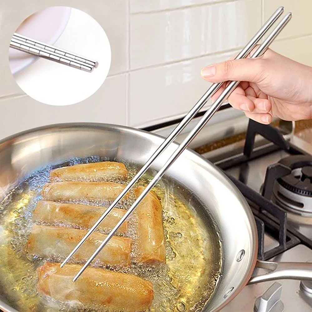 NEW 1Pair Extra Long 14 Inch Hot Pot Chopsticks Cooking Frying Noodle Chopsticks Stainless Steel Chinese Food Sticks Sushi Hashi
NEW 1Pair Extra Long 14 Inch Hot Pot Chopsticks Cooking Frying Noodle Chopsticks Stainless Steel Chinese Food Sticks Sushi Hashi