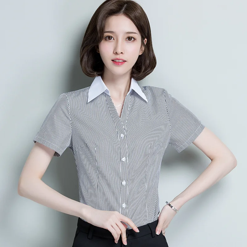TUHAO Blouses Summer Formal Style Shirt Striped Blouse Office Lady High Quality Plus Size 4XL 3XL Shirts Tops HN173
TUHAO Blouses Summer Formal Style Shirt Striped Blouse Office Lady High Quality Plus Size 4XL 3XL Shirts Tops HN173