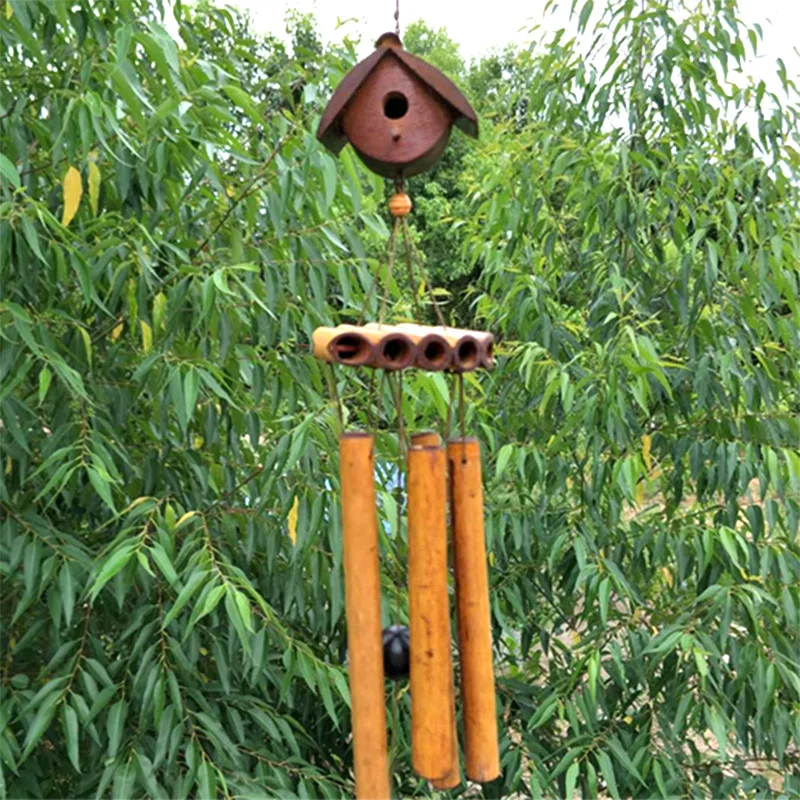 Creative Bamboo Wind Chime Handmade Natural Ring Home Decor Wind Chime Hanging Ornament Outdoor Yard Wind Bell
Creative Bamboo Wind Chime Handmade Natural Ring Home Decor Wind Chime Hanging Ornament Outdoor Yard Wind Bell