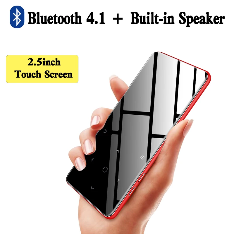 16GB Walkman Bluetooth 4.2 HIFI MP3 Player FM Lossless Recording Touch Screen