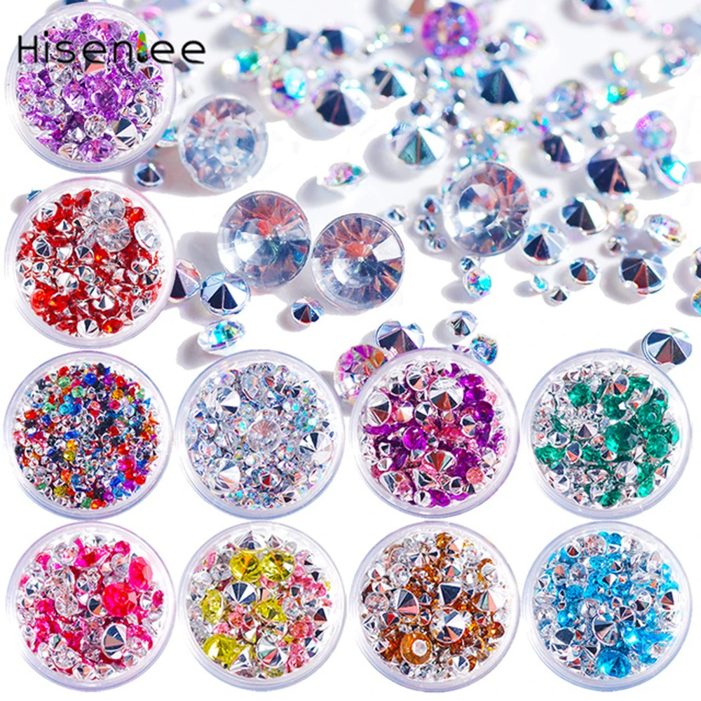 15 Patterns Nail Rhinestones Multi-size Sharp Bottom Pointed Back Mixed Color Nail Art Acrylic Stones 3D Manicure DIY Decoration
15 Patterns Nail Rhinestones Multi-size Sharp Bottom Pointed Back Mixed Color Nail Art Acrylic Stones 3D Manicure DIY Decoration