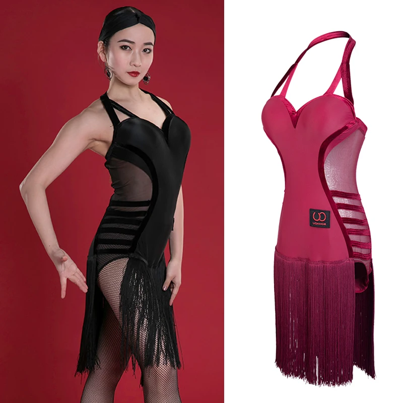 2019 Latin Dance Dress Sexy Strap Tassel Skirt Tango Salsa Rumba Dancing Clothes Women Competition Stage Dancewear Ladies DN3232
2019 Latin Dance Dress Sexy Strap Tassel Skirt Tango Salsa Rumba Dancing Clothes Women Competition Stage Dancewear Ladies DN3232
