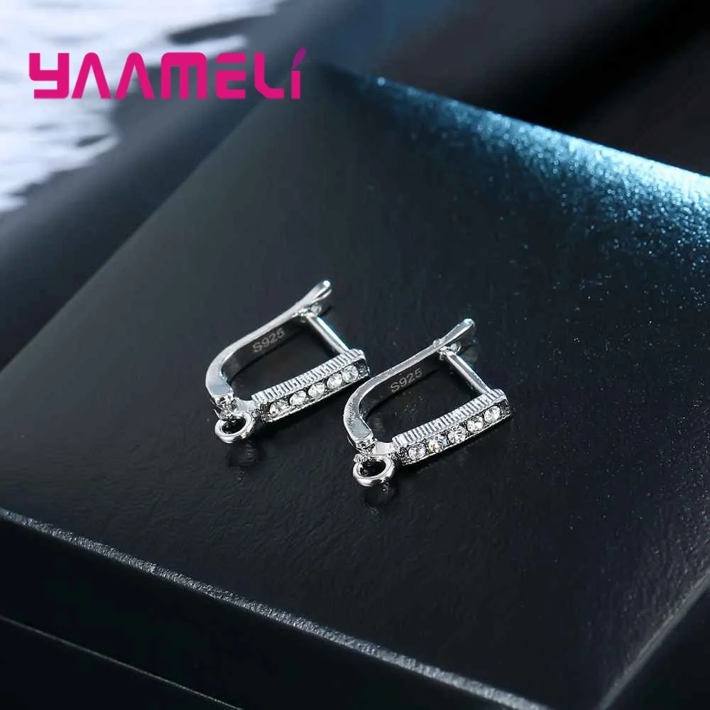 20PCS(10 Pairs) Genuine 925 Sterling Silver Hook Earring Ear wire DIY Jewelry Cubic Zircon Finding Accessories For Women
20PCS(10 Pairs) Genuine 925 Sterling Silver Hook Earring Ear wire DIY Jewelry Cubic Zircon Finding Accessories For Women