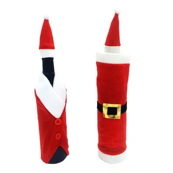 6 set/ lot Santa Claus Clothes for Wine Champagne Bottle Cover New Year Party DIY Decor Christmas natal Dinner Table Decoration
6 set/ lot Santa Claus Clothes for Wine Champagne Bottle Cover New Year Party DIY Decor Christmas natal Dinner Table Decoration
