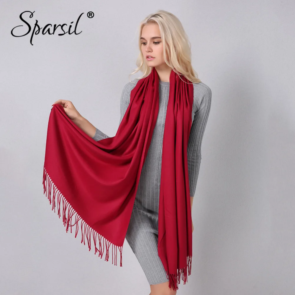 Sparsil Women Winter Solid Tassel Scarf Cashmere Warm Pashmina Soft Big Size 205*70 cm Shawls Female Basic Wraps Hijab Scarves
Sparsil Women Winter Solid Tassel Scarf Cashmere Warm Pashmina Soft Big Size 205*70 cm Shawls Female Basic Wraps Hijab Scarves