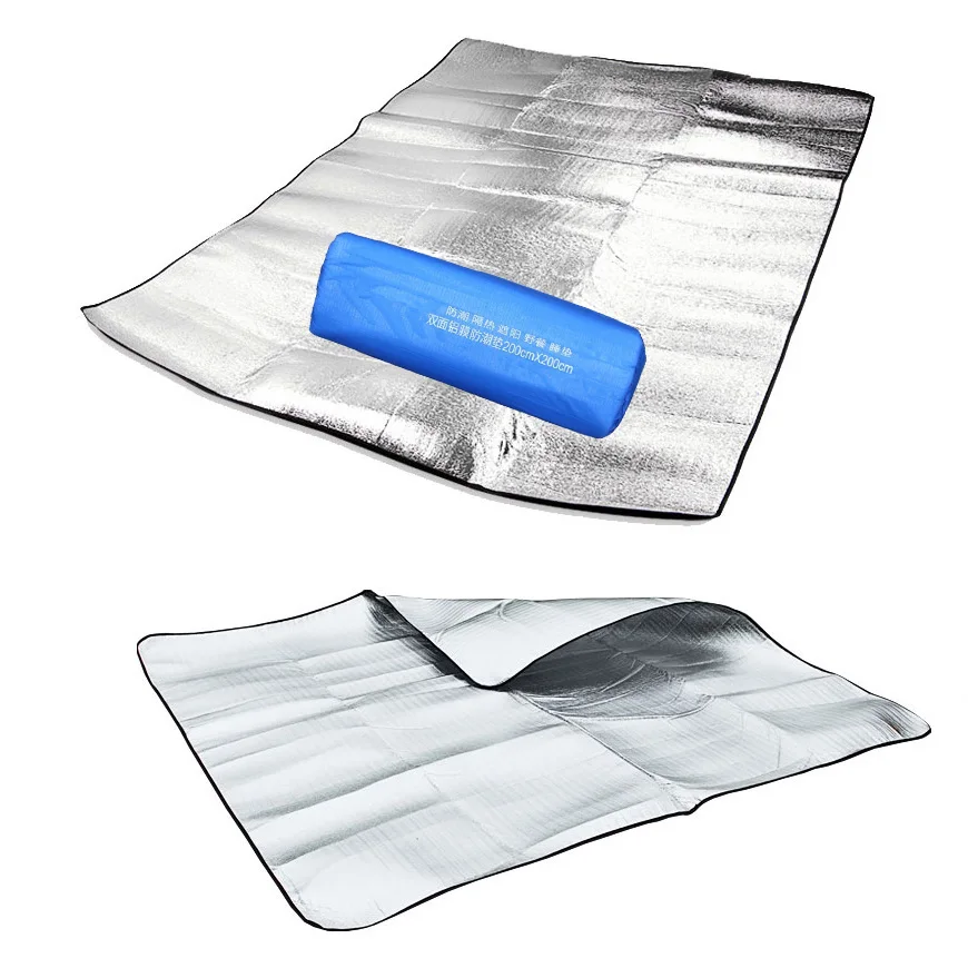 Outdoor camping mat air mattress picnic blanket picnic mat pads Aluminum Foil mats Double Side Camping Dampproof beach mat
Outdoor camping mat air mattress picnic blanket picnic mat pads Aluminum Foil mats Double Side Camping Dampproof beach mat
