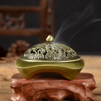 YXY Antique Copper Alloy Incense Burner Coil Incense Holders Living Room Decoration Dragon and Phoenix Design High-end Gift
YXY Antique Copper Alloy Incense Burner Coil Incense Holders Living Room Decoration Dragon and Phoenix Design High-end Gift