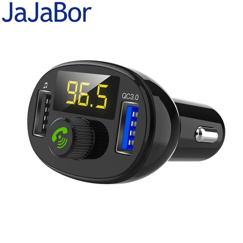 JaJaBor Bluetooth Car Kit Handsfree FM Transmitter Support U Disk Playback A2DP Music Car MP3 Player Dual USB 3A Quick Charge
JaJaBor Bluetooth Car Kit Handsfree FM Transmitter Support U Disk Playback A2DP Music Car MP3 Player Dual USB 3A Quick Charge