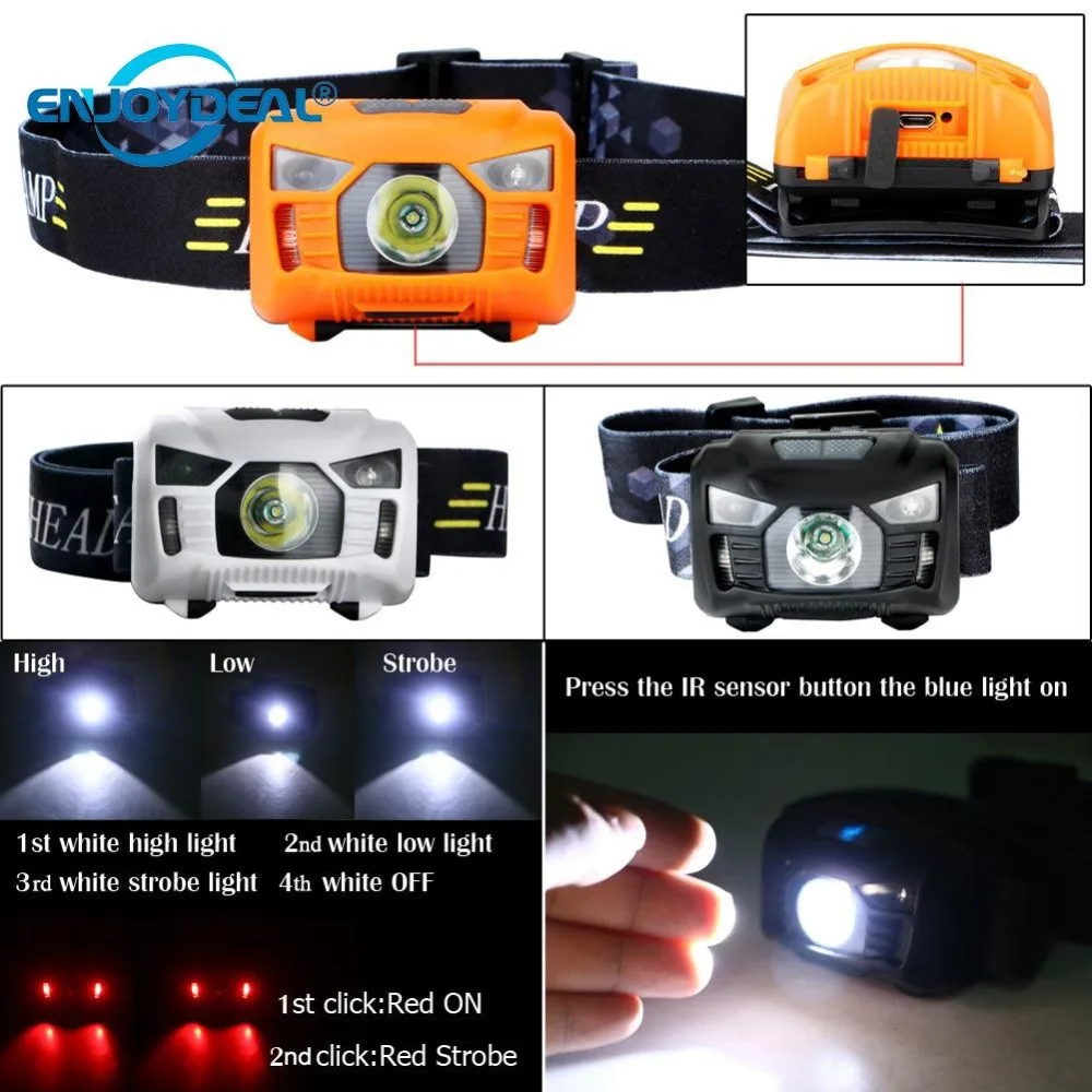 NEW 3000Lumen LED IR Sensor Headlamp USB Rechargeable Camping Headlight set For Night Fishing Night Flying hunting fishing
NEW 3000Lumen LED IR Sensor Headlamp USB Rechargeable Camping Headlight set For Night Fishing Night Flying hunting fishing