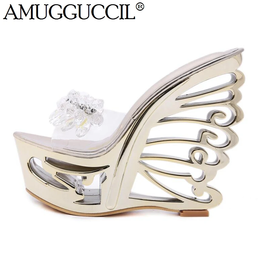 2019 New Plus Big size 34-41 Gold Silver Fashion Sexy High Heel Platform Female Lady Sandals Women Summer Wedges Slippers L1041
2019 New Plus Big size 34-41 Gold Silver Fashion Sexy High Heel Platform Female Lady Sandals Women Summer Wedges Slippers L1041