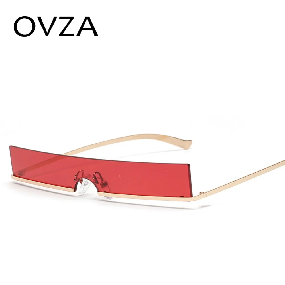 OVZA Semi-rimless Narrow Sunglasses Punk Style Cool Sunglasses Men and Women Rectangle Metal Sun lasses Fashion S2083
OVZA Semi-rimless Narrow Sunglasses Punk Style Cool Sunglasses Men and Women Rectangle Metal Sun lasses Fashion S2083
