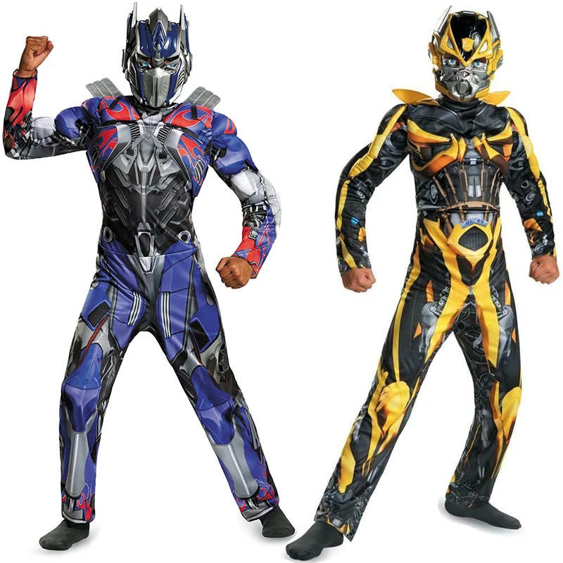 Optimus Prime Bumblebee muscle cosplay costume children full body suits kids carnival Halloween Cosplay costumes
Optimus Prime Bumblebee muscle cosplay costume children full body suits kids carnival Halloween Cosplay costumes