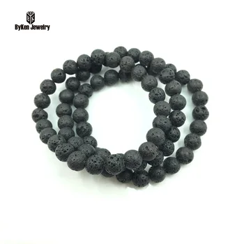 10pcs New Design Wholesale 8mm Black Volcanic Lava Stone Beaded bracelet For Men Women Fashion Gift Jewelry
10pcs New Design Wholesale 8mm Black Volcanic Lava Stone Beaded bracelet For Men Women Fashion Gift Jewelry