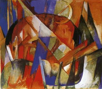 High quality Oil painting Canvas Reproductions Fabulous Beast II 1913 By Franz Marc hand painted
High quality Oil painting Canvas Reproductions Fabulous Beast II 1913 By Franz Marc hand painted