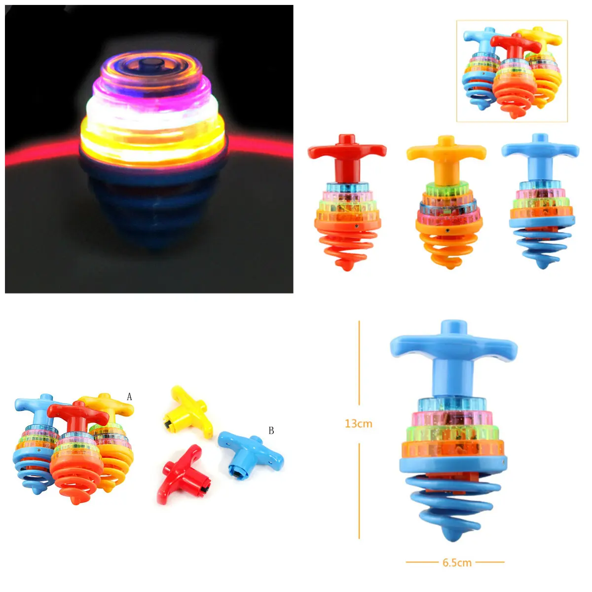 HOT Music Gyroscope Kid's Music Gyro Children's Toy Random 1pc Colorful Flash Spinning Top LED Light Laser
HOT Music Gyroscope Kid's Music Gyro Children's Toy Random 1pc Colorful Flash Spinning Top LED Light Laser