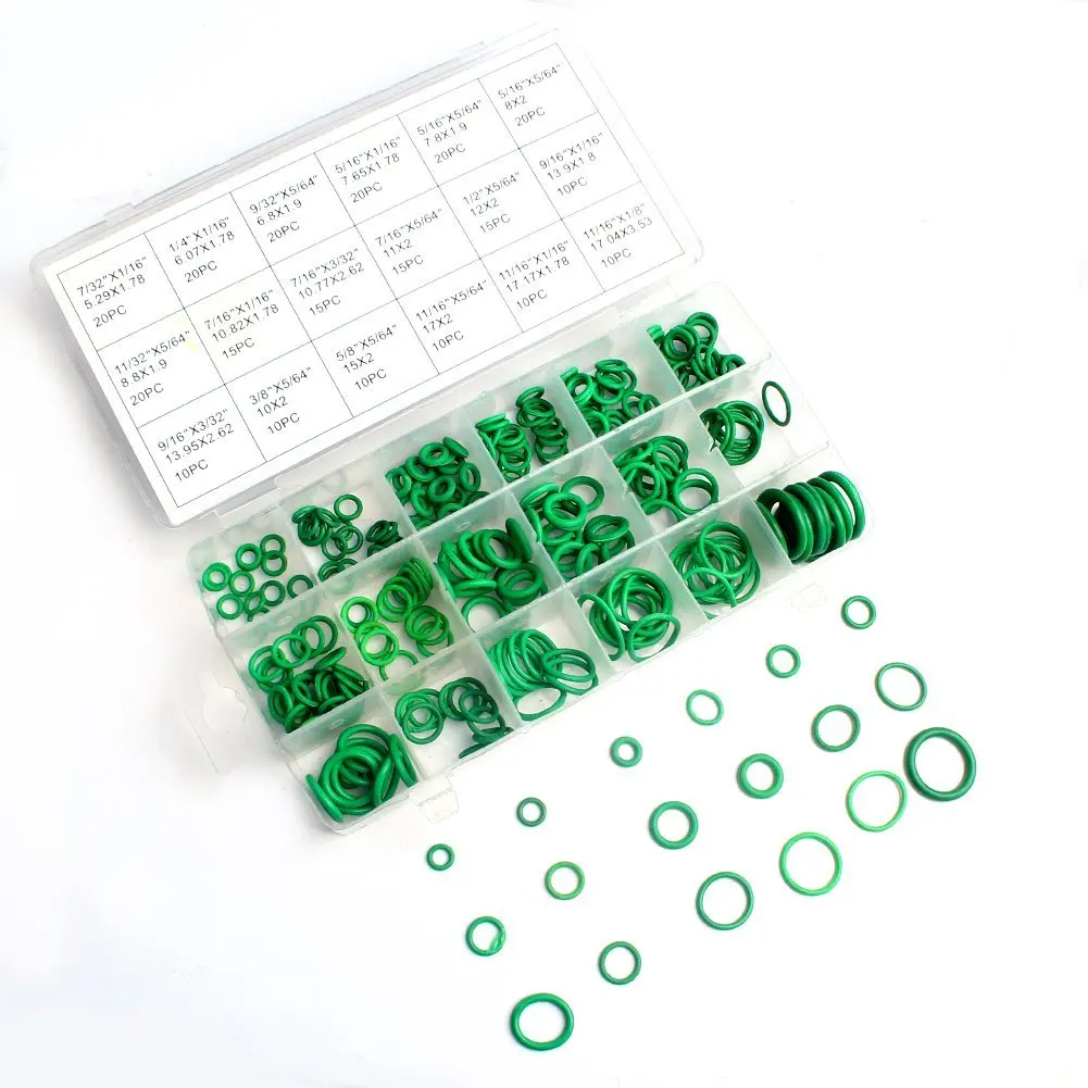 Rubber 270 Pcs 18 Sizes Kit Air Conditioning HNBR O Rings Car Auto Vehicle Repair Tools Air Conditioning Refrigerant Ring
Rubber 270 Pcs 18 Sizes Kit Air Conditioning HNBR O Rings Car Auto Vehicle Repair Tools Air Conditioning Refrigerant Ring