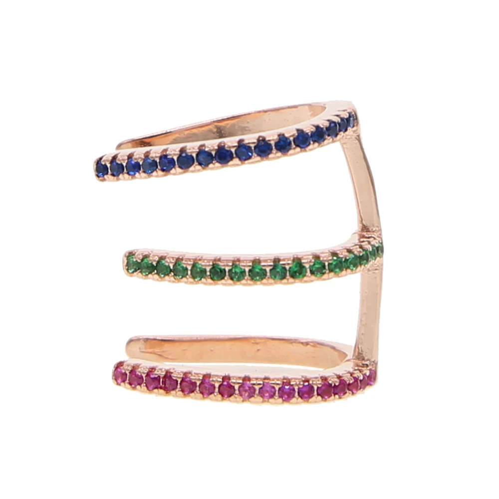 2019 Clip On Earrings Rose gold color CZ three circle Ear Cuff Pendientes De Clip Women charm Earring no piercing adjust jewelry
2019 Clip On Earrings Rose gold color CZ three circle Ear Cuff Pendientes De Clip Women charm Earring no piercing adjust jewelry