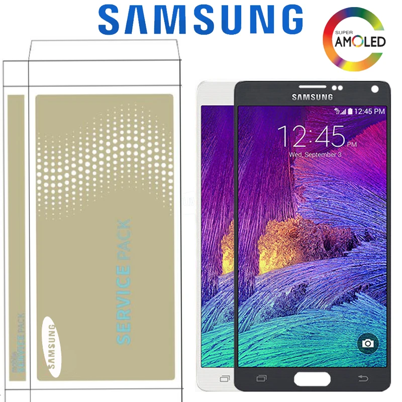 Original 5.7'' SUPER AMOLED LCD For Samsung Galaxy Note 4 N910 N910A N910F LCD Display With Touch Screen Digitizer Replacement
Original 5.7'' SUPER AMOLED LCD For Samsung Galaxy Note 4 N910 N910A N910F LCD Display With Touch Screen Digitizer Replacement