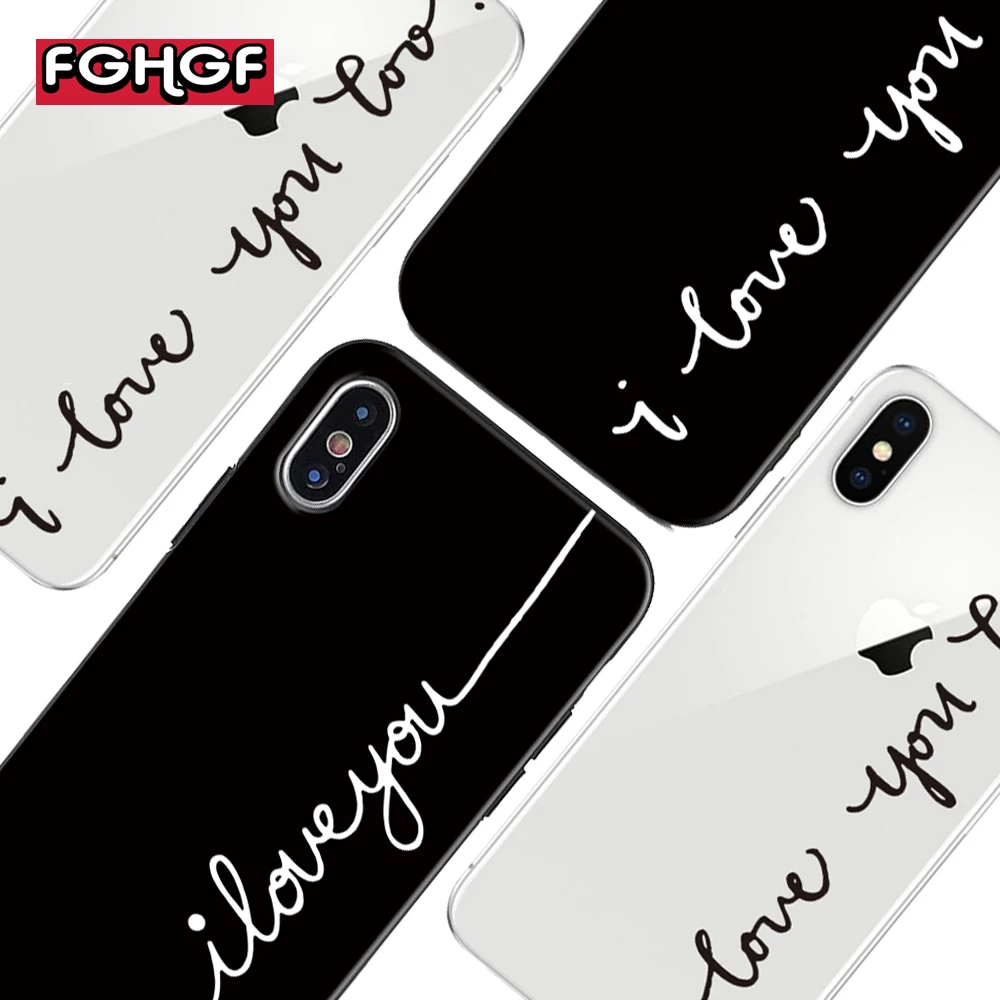 FGHGF Letter Print Lovers Phone Case For iphone X Case Ultra thin Soft TPU Clear Back Cover For iphone 6S 7 8 Plus Cartoon Capa
FGHGF Letter Print Lovers Phone Case For iphone X Case Ultra thin Soft TPU Clear Back Cover For iphone 6S 7 8 Plus Cartoon Capa