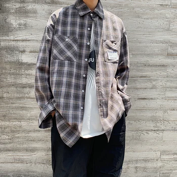 Autumn Male Lattice Shirt Student Camisa Masculina Streetwear Harajuku Plaid Casual Fashion Loose Comfortable Korean Style
Autumn Male Lattice Shirt Student Camisa Masculina Streetwear Harajuku Plaid Casual Fashion Loose Comfortable Korean Style