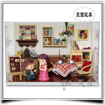 T009 DIY dollhouse miniature ( send Dust glass Music dolls ) wooden dolls house voice led light toys free shipping
T009 DIY dollhouse miniature ( send Dust glass Music dolls ) wooden dolls house voice led light toys free shipping
