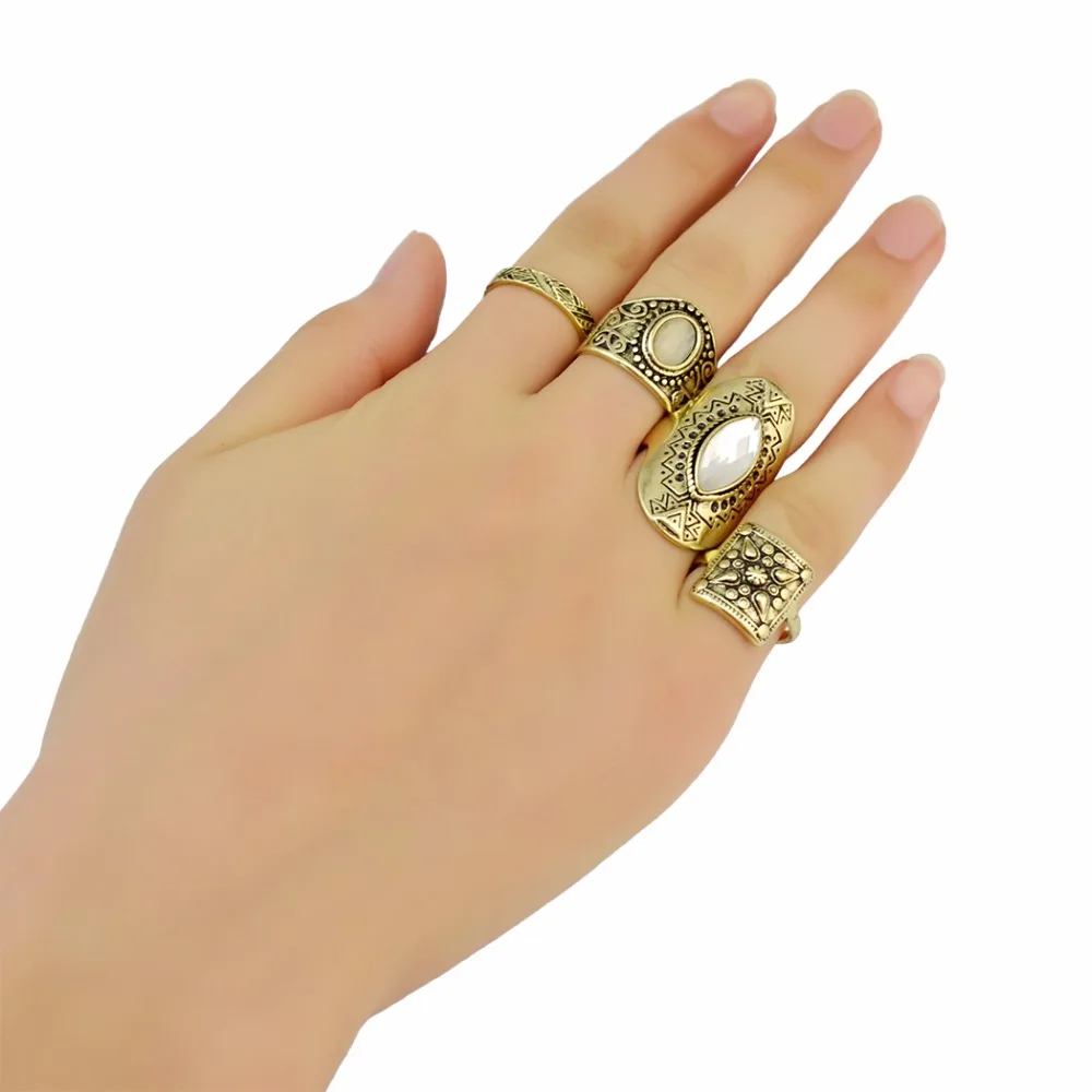 4 Pcs/set Bohemia Retro Silver Gold Brown Fashion Nail Joint Ring Gem Carved Flower Finger Rings For Women Jewelry Free Shipping
4 Pcs/set Bohemia Retro Silver Gold Brown Fashion Nail Joint Ring Gem Carved Flower Finger Rings For Women Jewelry Free Shipping