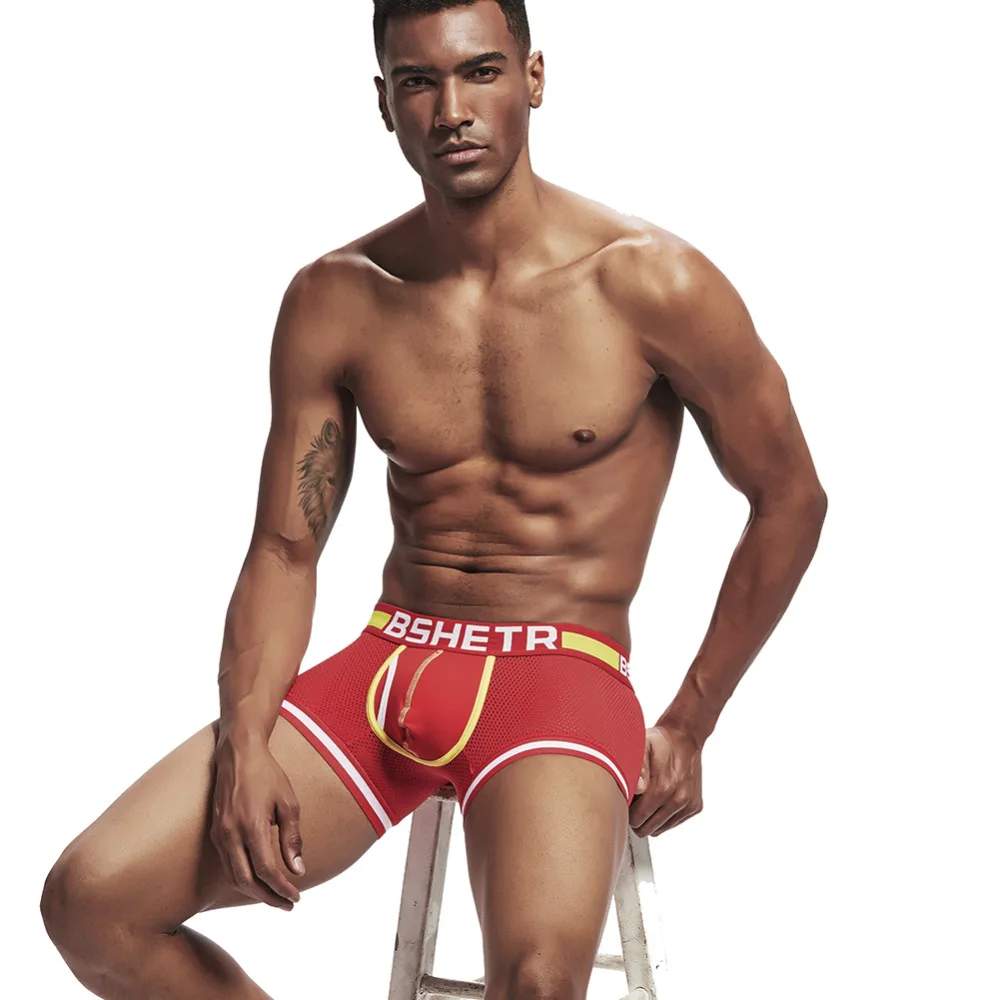 BSHETR Brand New Mesh 3 Colors U Pouch Boxer Men Underwear Sexy Underpants Cueca Pants Trunks Men Boxer shorts Male Panties
BSHETR Brand New Mesh 3 Colors U Pouch Boxer Men Underwear Sexy Underpants Cueca Pants Trunks Men Boxer shorts Male Panties