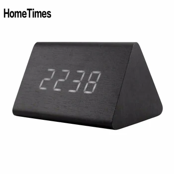 Wooden Digital Led Thermometer Sound Control Alarm Clock Despertador Desktop Battery/USB Powered Table Clock Temperature -FZ
Wooden Digital Led Thermometer Sound Control Alarm Clock Despertador Desktop Battery/USB Powered Table Clock Temperature -FZ