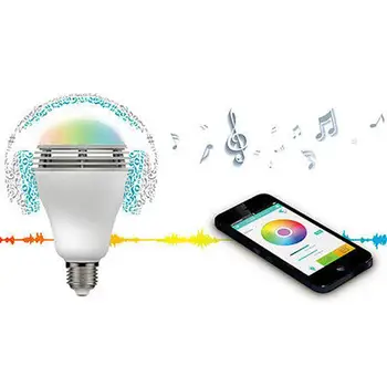 Bluetooth LED Bulb E27 RGBW Led Lights Bluetooth 4.0 Smart Lighting Lamp Color Change Dimmable By Phone IOS / Android APP
Bluetooth LED Bulb E27 RGBW Led Lights Bluetooth 4.0 Smart Lighting Lamp Color Change Dimmable By Phone IOS / Android APP