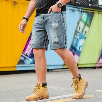 Mens 2018 New Plus Size 40 42 44 46 Mens Ripped Stretch Jeans Shorts Retro Casual Style Distressed Shorts Summer sweatpants
Mens 2018 New Plus Size 40 42 44 46 Mens Ripped Stretch Jeans Shorts Retro Casual Style Distressed Shorts Summer sweatpants