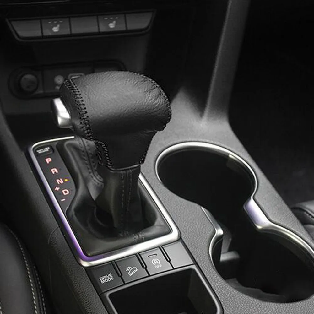 AUTOMATIC Gear Head Shift Knob Cover Gear Shift Collars Case Cow Leather Cover For Kia Rio K2 Sportage Optima K5 niro 2017 2018
AUTOMATIC Gear Head Shift Knob Cover Gear Shift Collars Case Cow Leather Cover For Kia Rio K2 Sportage Optima K5 niro 2017 2018