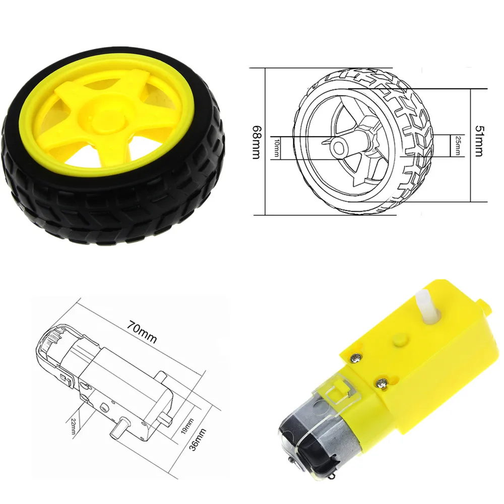 TT Motor Smart Car Robot Gear Motor for arduino Diy Kit Smart Car Chassis Motor/Robot Car Wheels
TT Motor Smart Car Robot Gear Motor for arduino Diy Kit Smart Car Chassis Motor/Robot Car Wheels