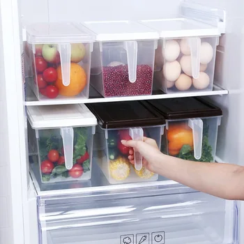 Refrigerator Storage Boxes Kitchen Transparent PP Storage Box Grains Beans Storage Contain Sealed Home Organizer Food Container
Refrigerator Storage Boxes Kitchen Transparent PP Storage Box Grains Beans Storage Contain Sealed Home Organizer Food Container