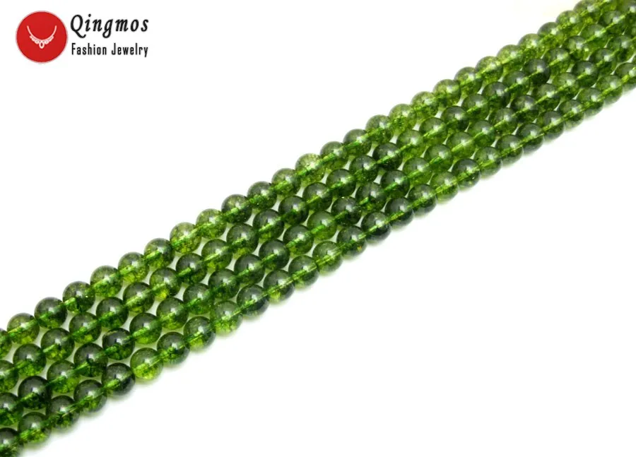 Qingmos Natural 10mm Round Green Peridot Gem Stone Beads for Jewelry Making DIY Necklace Bracelet Strand 15" los793 Free ship
Qingmos Natural 10mm Round Green Peridot Gem Stone Beads for Jewelry Making DIY Necklace Bracelet Strand 15" los793 Free ship