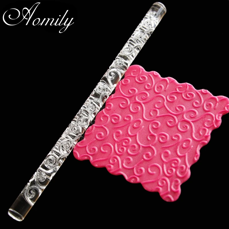 Aomily Acrylic Rolling Pin Flower Vine Design Fondant Cake Decorating Impression Rolling Pin Pastry Roller Embossing Baking Tool
Aomily Acrylic Rolling Pin Flower Vine Design Fondant Cake Decorating Impression Rolling Pin Pastry Roller Embossing Baking Tool