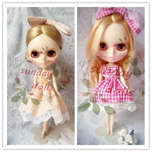 New Arrival button dresses with bowknots for 1/6 Blyth hot selling,fairytale princess skirks,vest dress for lovely amercian girl
New Arrival button dresses with bowknots for 1/6 Blyth hot selling,fairytale princess skirks,vest dress for lovely amercian girl
