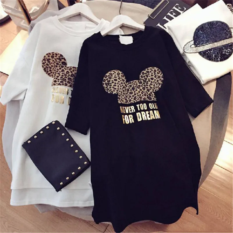 Women Summer Dress Leopard Cartoon Short Sleeve Black White Casual Mini Party Fashion Loose Big Size Dresses
Women Summer Dress Leopard Cartoon Short Sleeve Black White Casual Mini Party Fashion Loose Big Size Dresses