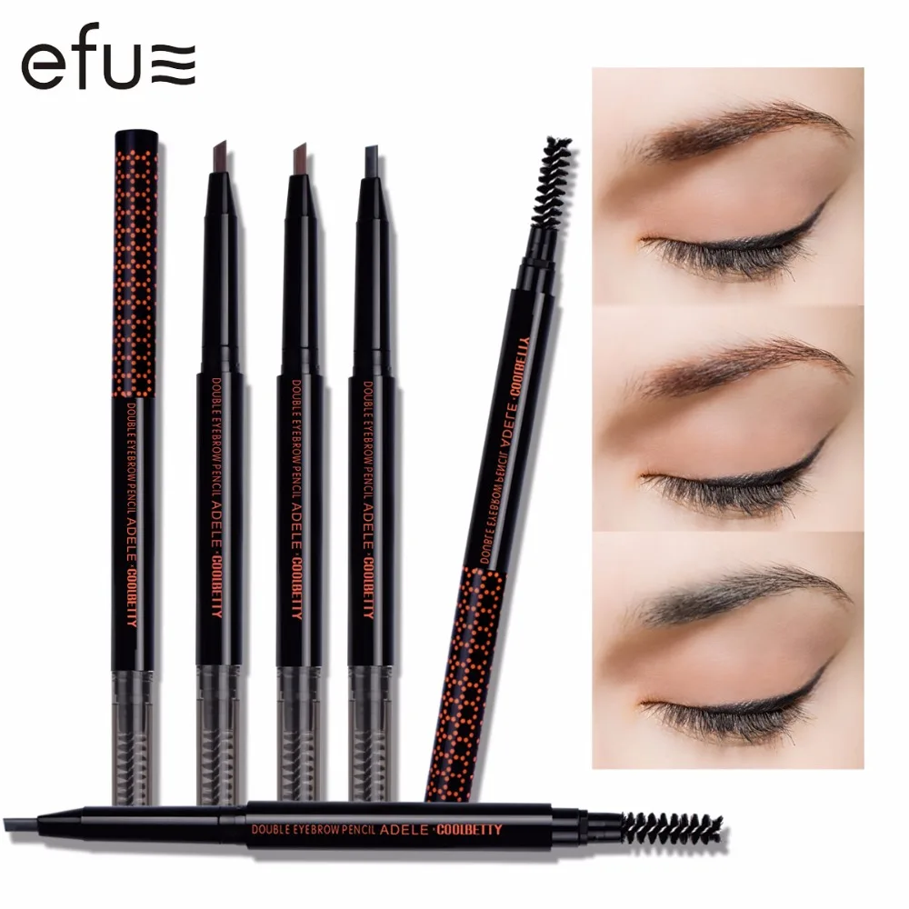 

Waterproof Double-head Eyebrow Pencil Long-lasting 3 Colors 0.3g Eyes Makeup Brand EFU #C38013