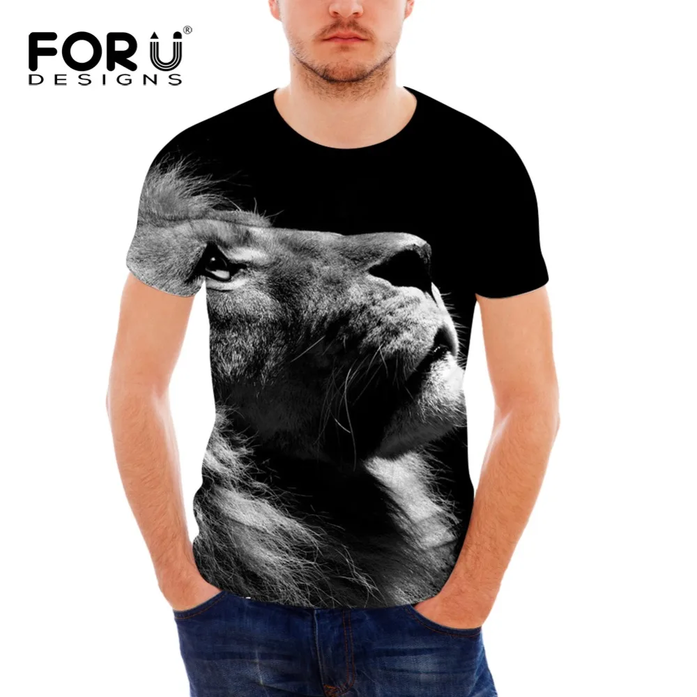FORUDESIGNS Wholesale Novelty Lion Protect The Animals 3D Short Sleeved Handsome Shirt For Bodybuilding Clothes Plus Size
FORUDESIGNS Wholesale Novelty Lion Protect The Animals 3D Short Sleeved Handsome Shirt For Bodybuilding Clothes Plus Size