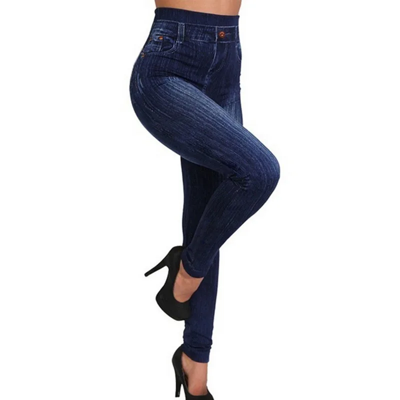 Loozykit 2019 Women Pencil Pants High Waist Print Leggings Fake Denim Pants Stretch Jeggings Pants Fitness Running Plus Size
Loozykit 2019 Women Pencil Pants High Waist Print Leggings Fake Denim Pants Stretch Jeggings Pants Fitness Running Plus Size
