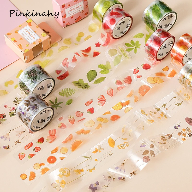Japanese Fruit/Plants Bullet Journal Washi Tape Adhesive Tape DIY Scrapbooking Sticker Label Transparent Masking tape JD067
Japanese Fruit/Plants Bullet Journal Washi Tape Adhesive Tape DIY Scrapbooking Sticker Label Transparent Masking tape JD067