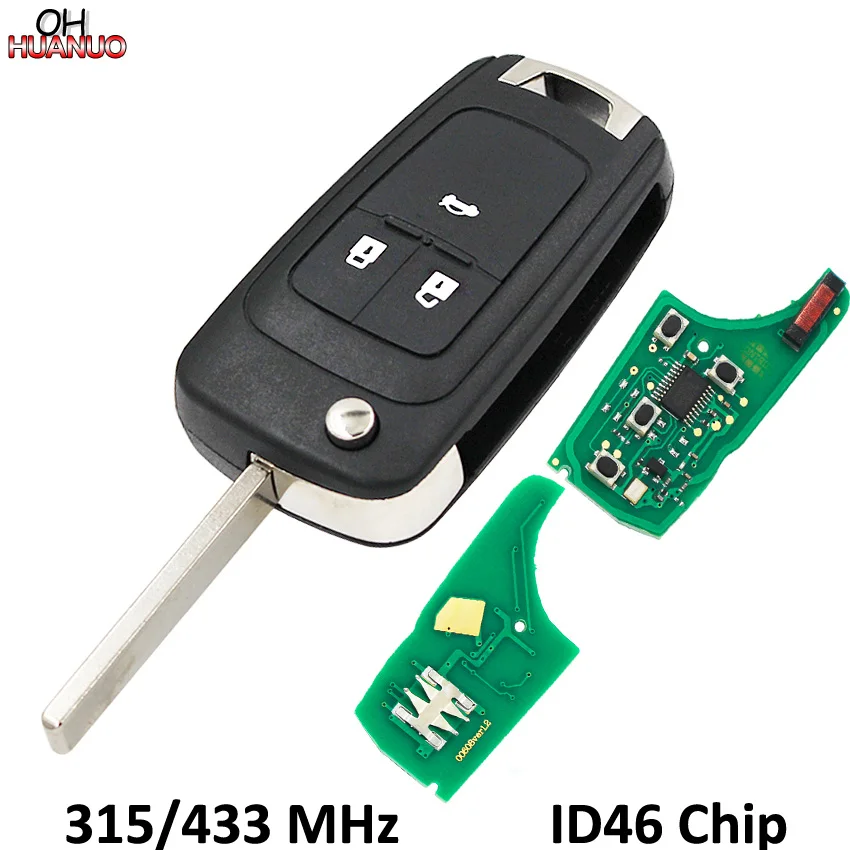 3 Buttons Remote Key for Chevrolet Malibu Cruze Aveo Spark Sail 315/433MHz ID46 Chip Control Alarm Fob
3 Buttons Remote Key for Chevrolet Malibu Cruze Aveo Spark Sail 315/433MHz ID46 Chip Control Alarm Fob