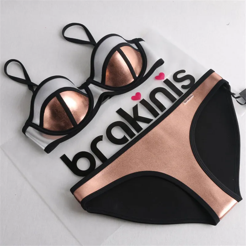 BIYISI 2016 New Style Women's Push Up Bikini Set Swimsuit Swimwear Bikinis Free Shipping GOLD
BIYISI 2016 New Style Women's Push Up Bikini Set Swimsuit Swimwear Bikinis Free Shipping GOLD