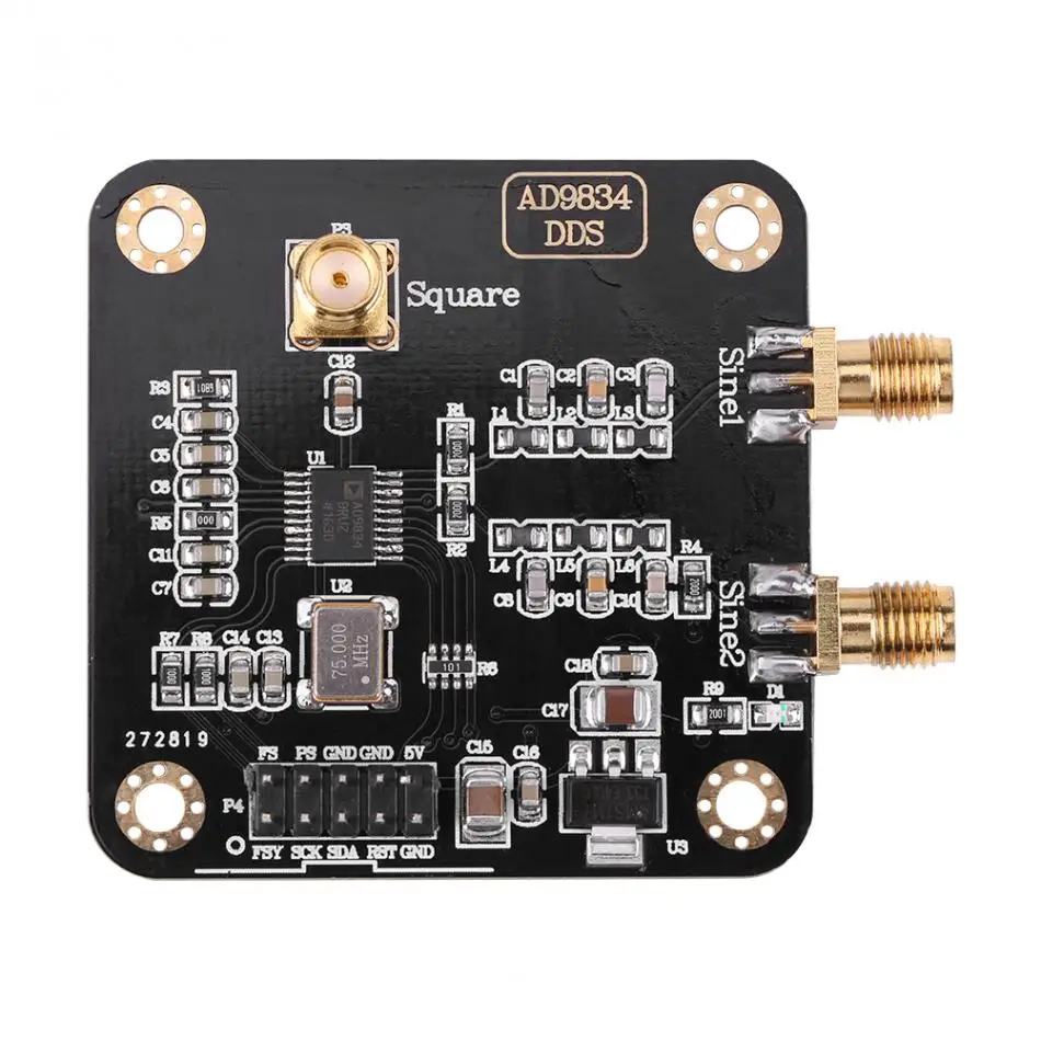 DSHA AD9834 DDS signal from the sine / square / triangle-wave generator module signal source
DSHA AD9834 DDS signal from the sine / square / triangle-wave generator module signal source