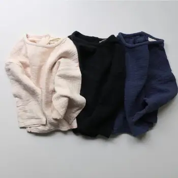 New Boys Girls Simple Solid Simple Bottoming Shirt Tees Black Beige Dark Blue Color Lovely Western Baby Children Autumn
New Boys Girls Simple Solid Simple Bottoming Shirt Tees Black Beige Dark Blue Color Lovely Western Baby Children Autumn
