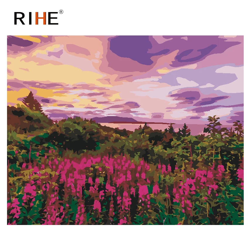 RIHE Purple World Diy Painting By Number Flower Sea Oil Painting Cuadros Decoracion Acrylic Paint On Canvas Modern Wall Art 2018
RIHE Purple World Diy Painting By Number Flower Sea Oil Painting Cuadros Decoracion Acrylic Paint On Canvas Modern Wall Art 2018