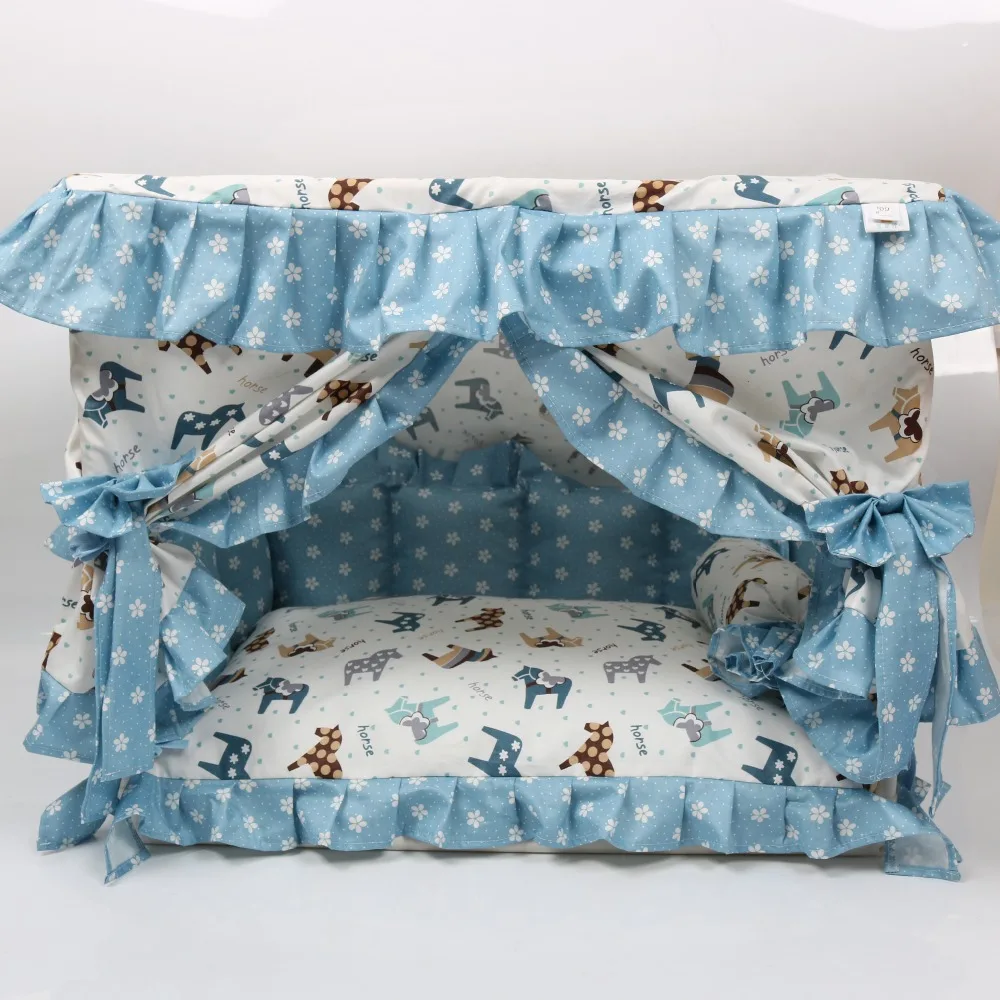 Cotton dog bed cute lace dog house comfortable dog house overall removable and easy to clean
Cotton dog bed cute lace dog house comfortable dog house overall removable and easy to clean