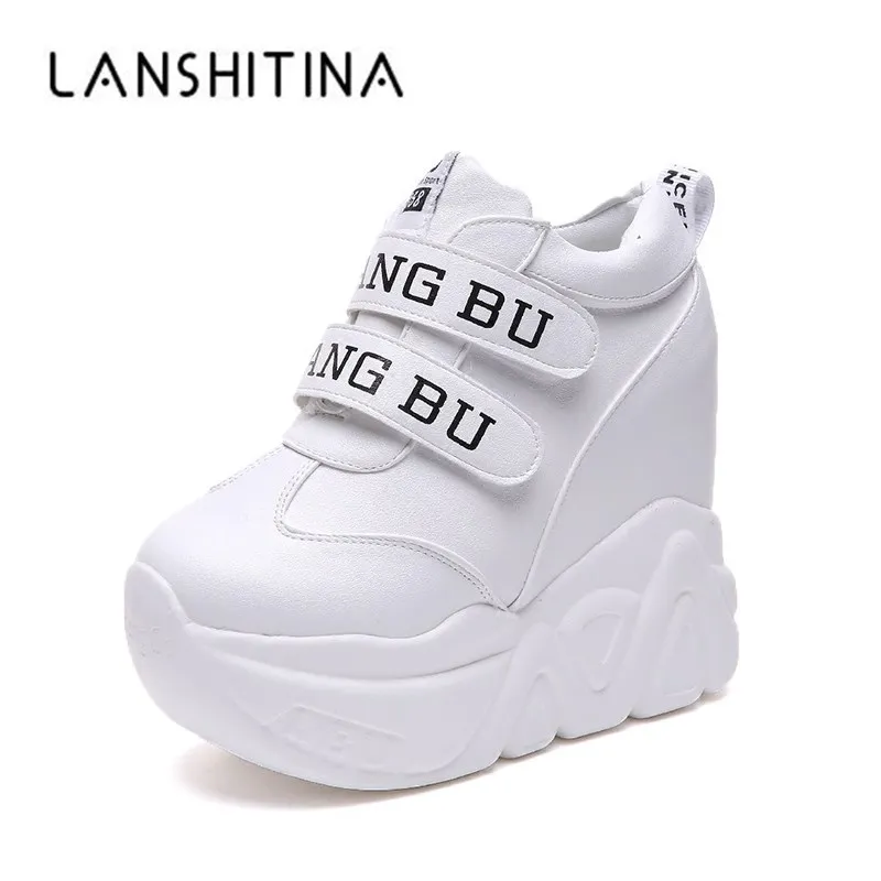 Hot Sale 2018 High Heel Wedges Platform Sneakers 11CM Height Increasing Women Pu Leather Shoes Comfortable Casual Woman Shoes
Hot Sale 2018 High Heel Wedges Platform Sneakers 11CM Height Increasing Women Pu Leather Shoes Comfortable Casual Woman Shoes